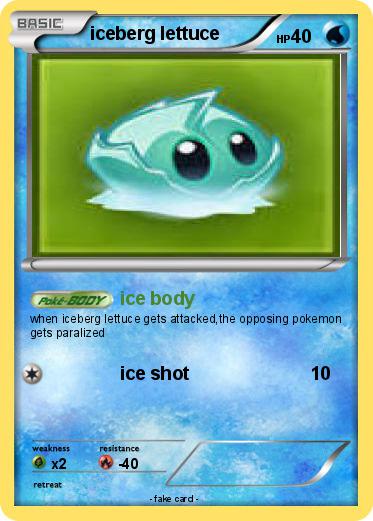 Pokemon iceberg lettuce