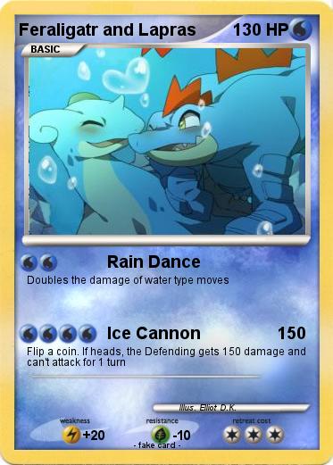 Pokemon Feraligatr and Lapras