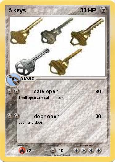 Pokemon 5 keys Pokemon 5 keys