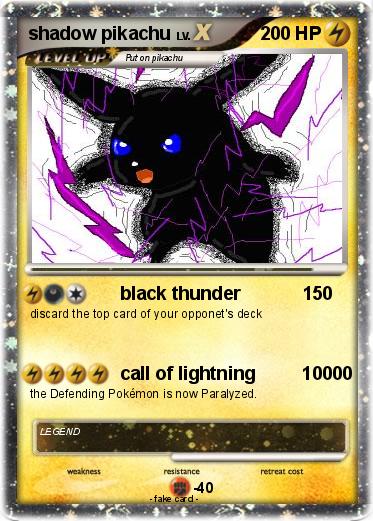 Pokemon shadow pikachu