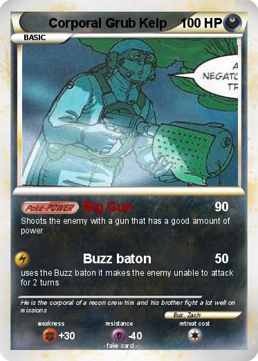 Pokemon Corporal Grub Kelp