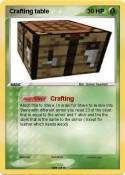 Crafting table