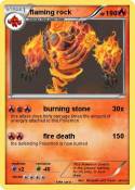 flaming rock