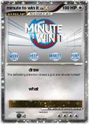 minute to win