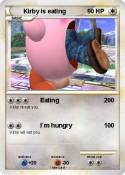 Kirby is eating
