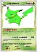green pikachu green pikachu