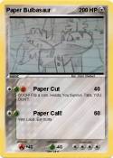 Paper Bulbasaur
