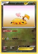 sleepy pikachu