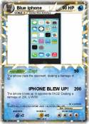 Blue iphone