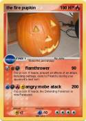 the fire pupkin