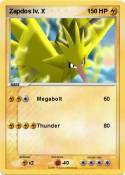 Zapdos lv. X Zapdos lv. X