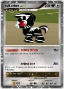 evil zebra