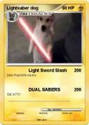 Lightsaber dog