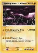 Lightning storm