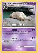 lazy polar bear