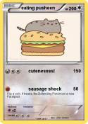 eating pusheen