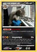 gato con sniper