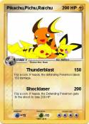 Pikachu,Pichu,Raichu