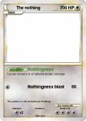The nothing The nothing