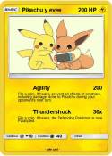 Pikachu y evee