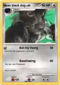 Mean black dog