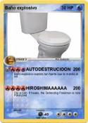 Baño explosivo