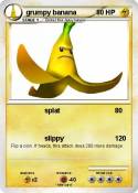 grumpy banana