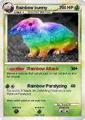 Rainbow bunny