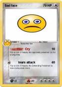 Sad face
