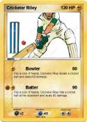 Cricketer Riley