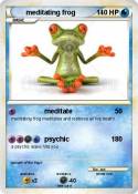 meditating frog
