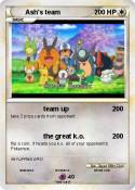 Ash's team