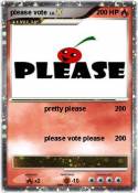 please vote