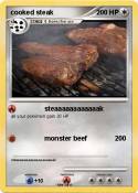 cooked steak