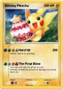 Bithday Pikachu