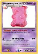 Pink gummy bear