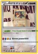 VOTE IF U LOVE