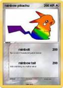 rainbow pikachu