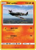 RAF spitfire