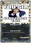 you cant touch