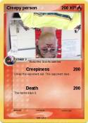 Creepy person