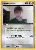 not amused kid