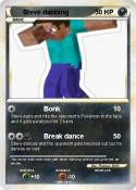 Steve dabbing