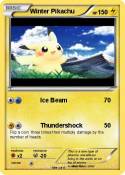 Winter Pikachu Winter Pikachu