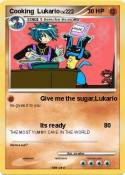 Cooking Lukario