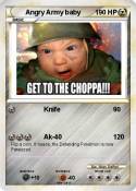 Angry Army baby