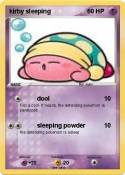 kirby sleeping