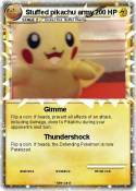 Stuffed pikachu