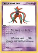Deoxys attack