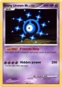 Shiny Unown M